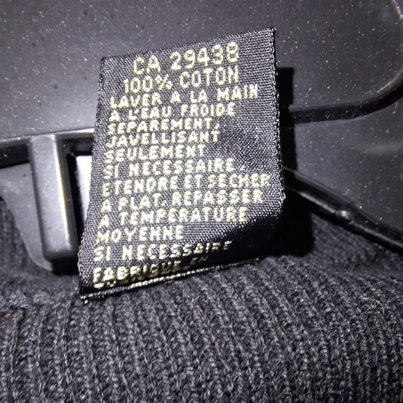 Elegant Black Jeanne Pierre Women's Sweater With Assymetrical Collar In A Small - Picture 5 of 10